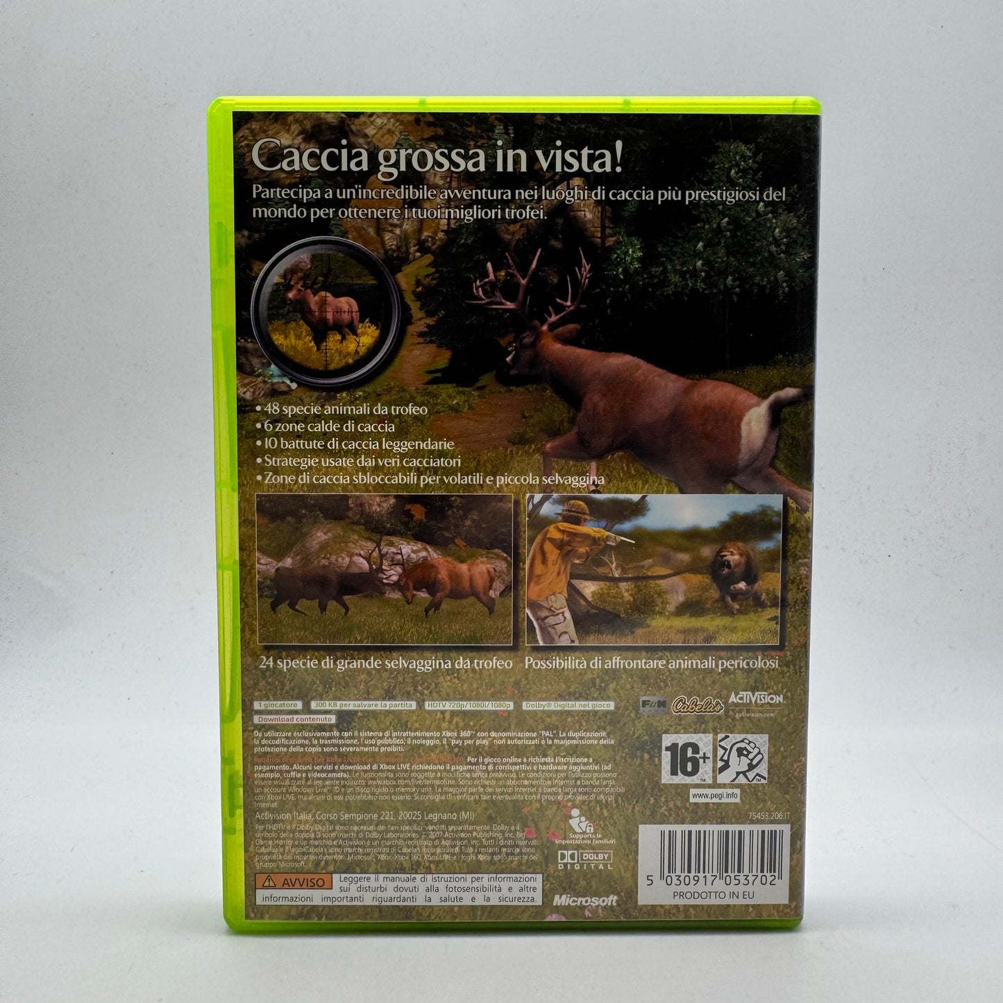 Cabela's Big Game Hunter Xbox 360 PAL ITA (USATO)
