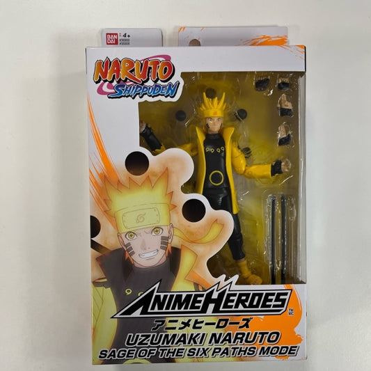Action Figure Anime Heroes Uzumaki Naruto Sage Of The Six Path Mode Bandai