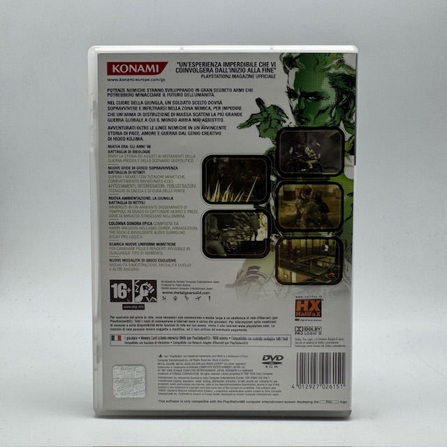 Metal Gear Solid3: Snake Eater PS2 Playstation 2 PAL ITA (USATO)