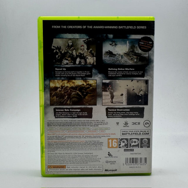 Battlefield Bad Company 2 Xbox 360 PAL ITA (Usato)