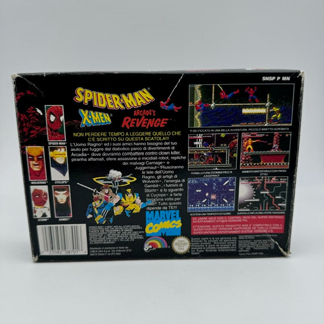 Spider-Man X-Men Arcade's Revenge SNES Super Nintendo PAL ITA (Usato)