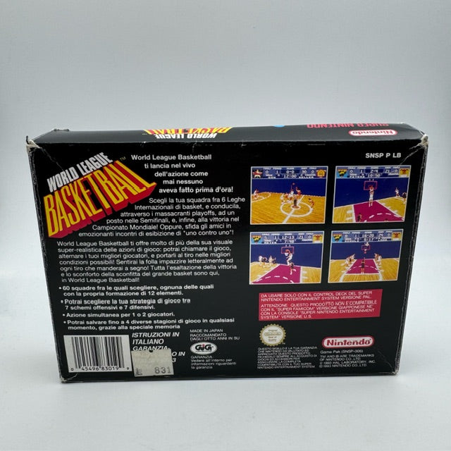 World League Basket SNES Super Nintendo PAL ITA GIG (Usato)