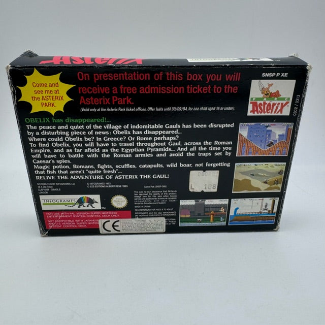 Asterix SNES Super Nintendo PAL (Usato)