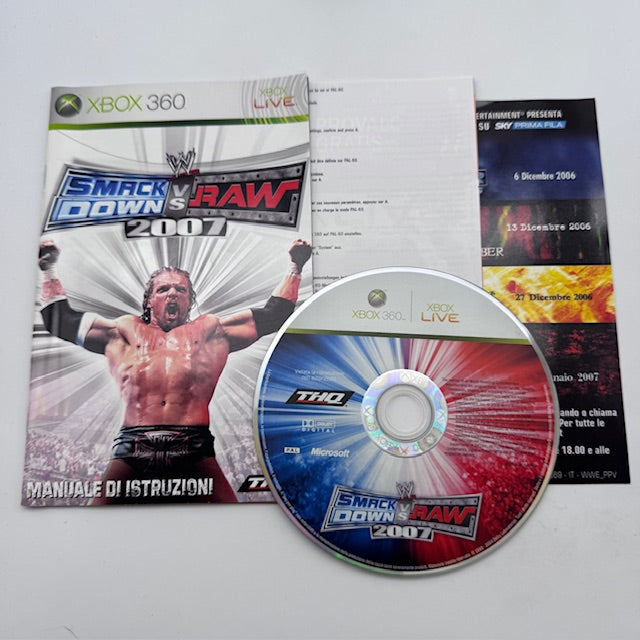 SMACKDOWN VS RAW 2007 Xbox 360 PAL ITA (USATO)