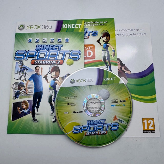 KINECT SPORTS STAGIONE 2 Xbox 360 PAL ITA (USATO)