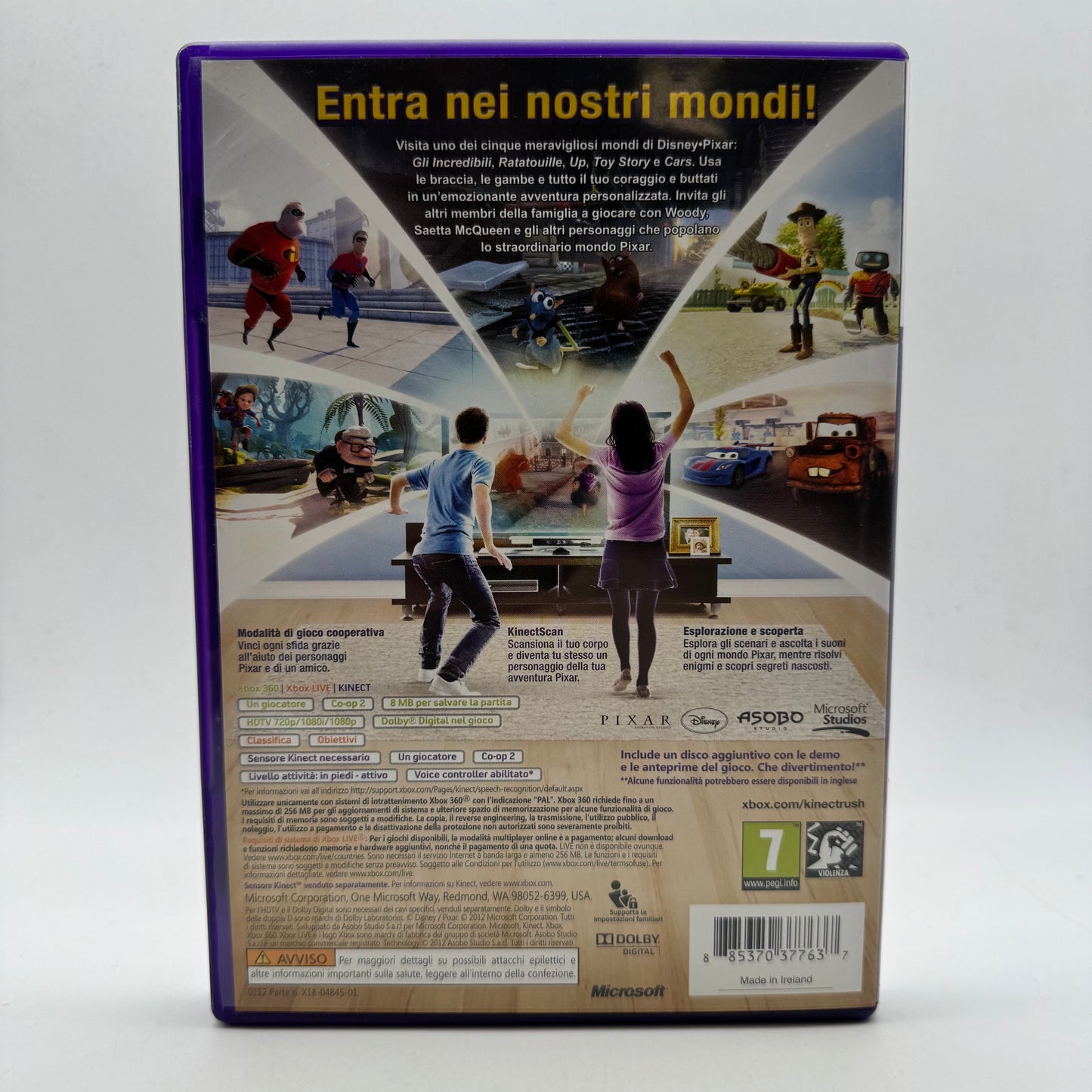 Kinect Rush - un'avventura Disney Pixar Xbox 360 PAL ITA (USATO)