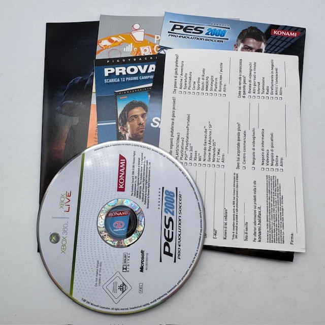 Pro Evolution Soccer 2008 Xbox 360 PAL ITA (USATO)