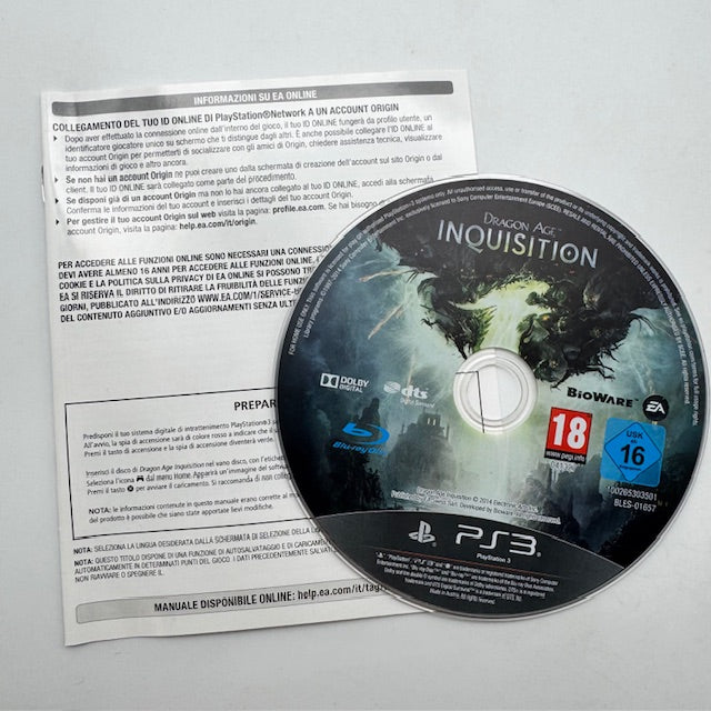 Dragon Age: Inquisition PS3 Playstation 3 PAL ITA (usato)