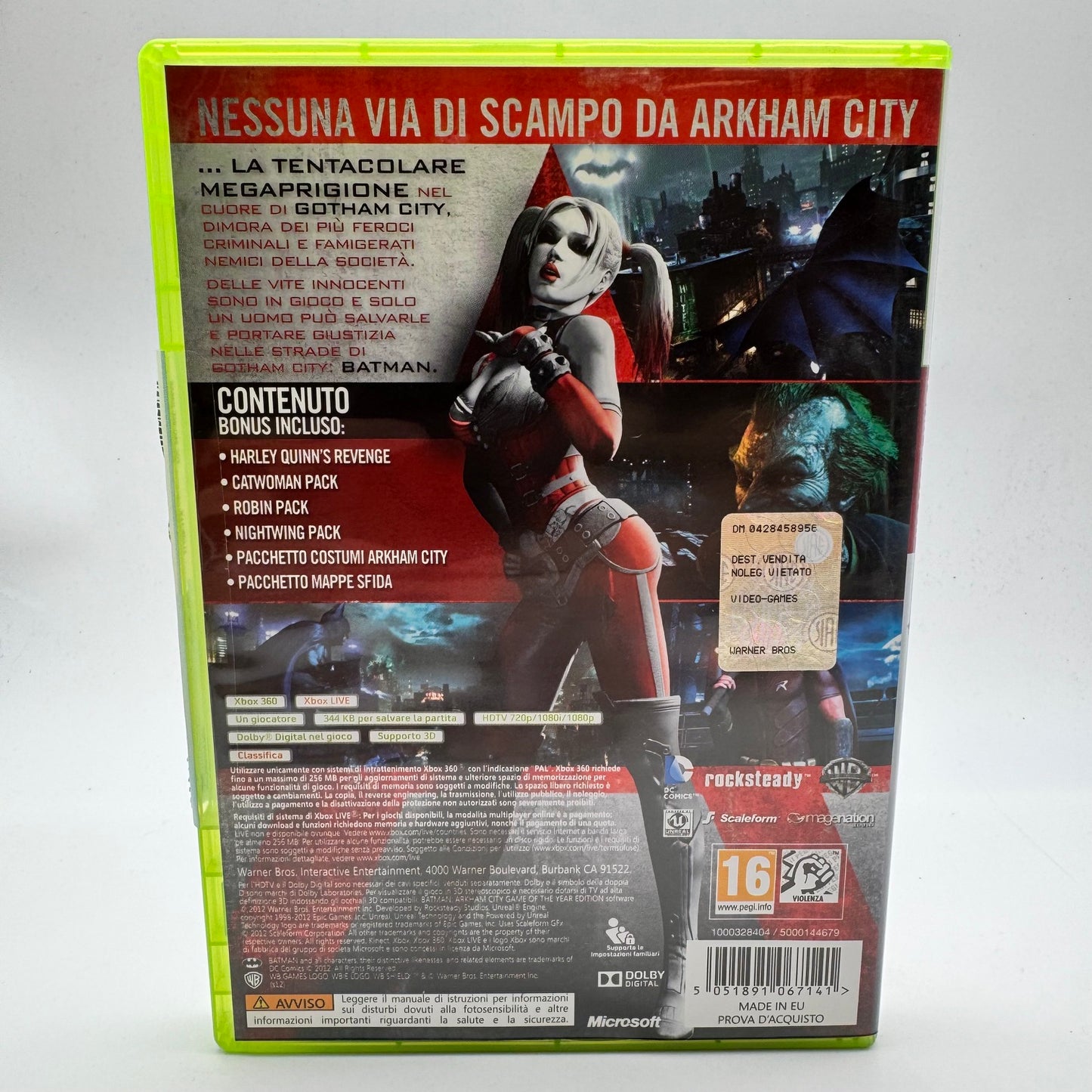 Batman Arkham City Xbox 360 PAL ITA (USATO)