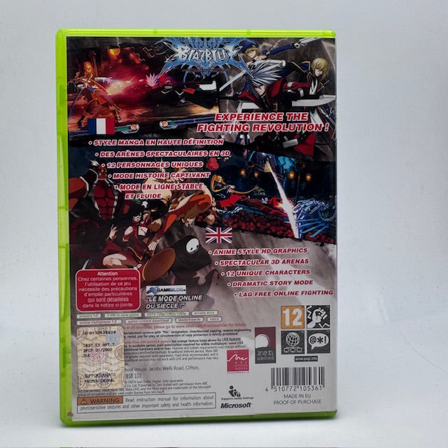 Blaz Blue Calamity Trigger Microsoft Xbox 360 PAL FRA/UK (USATO)