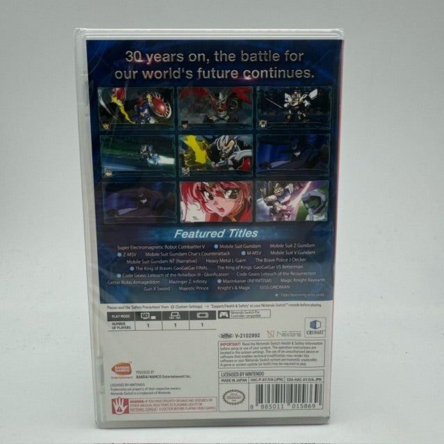 Super Robot Wars 30 30th Anniversary Nintendo Switch IMPORT (NUOVO)