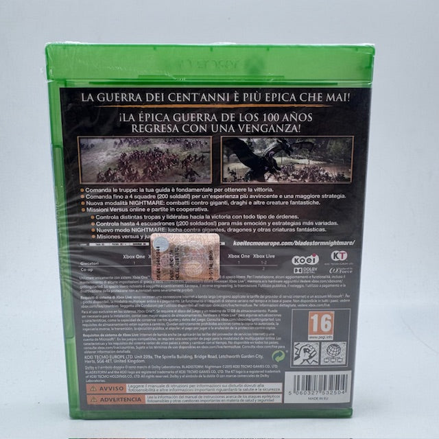 Bladestorm Nightmare Xbox One/Series X PAL ITA (NUOVO)