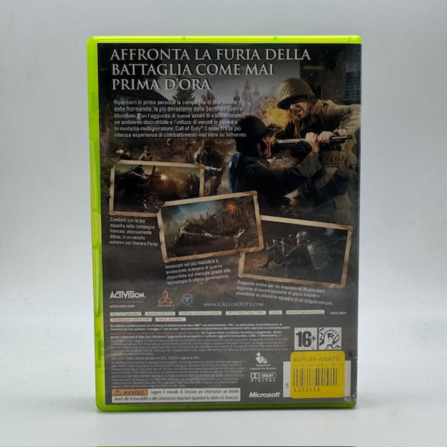 Call of Duty 3 Xbox 360 PAL ITA (Usato)