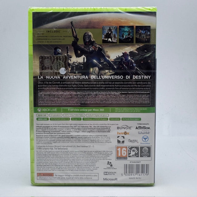 DESTINY il Re dei Corrotti Edizione Leggendaria Xbox 360 PAL ITA (NUOVO)