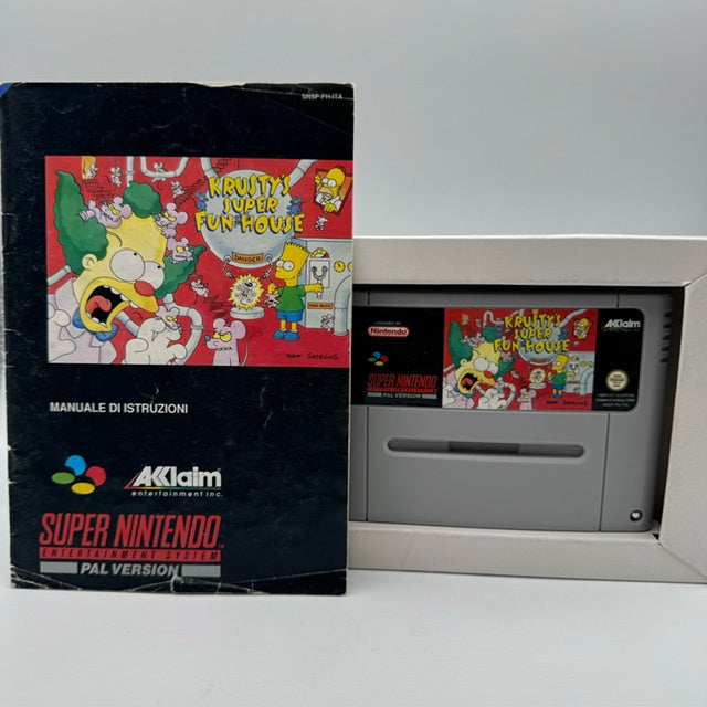 Krusty's Super Fun House SNES Super Nintendo PAL ITA (Usato)