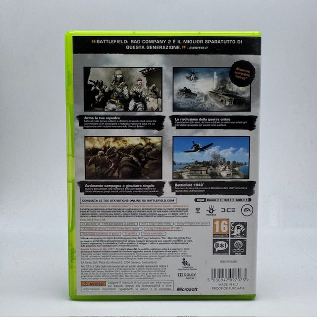 BATTLEFIELD BAD COMPANY 2 Ultimate Edition Xbox 360 PAL ITA (USATO)