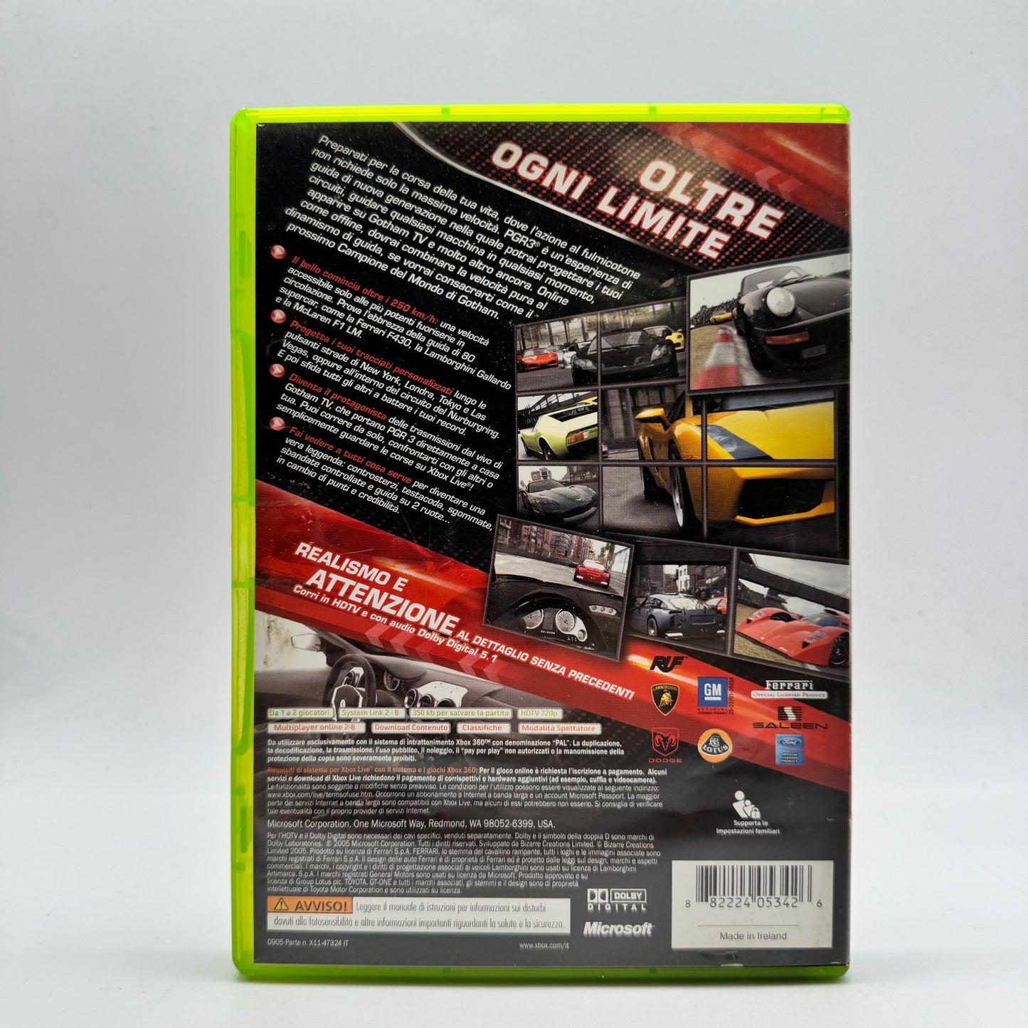 PGR Project Gotham Racing 3 Xbox 360 PAL ITA (USATO)