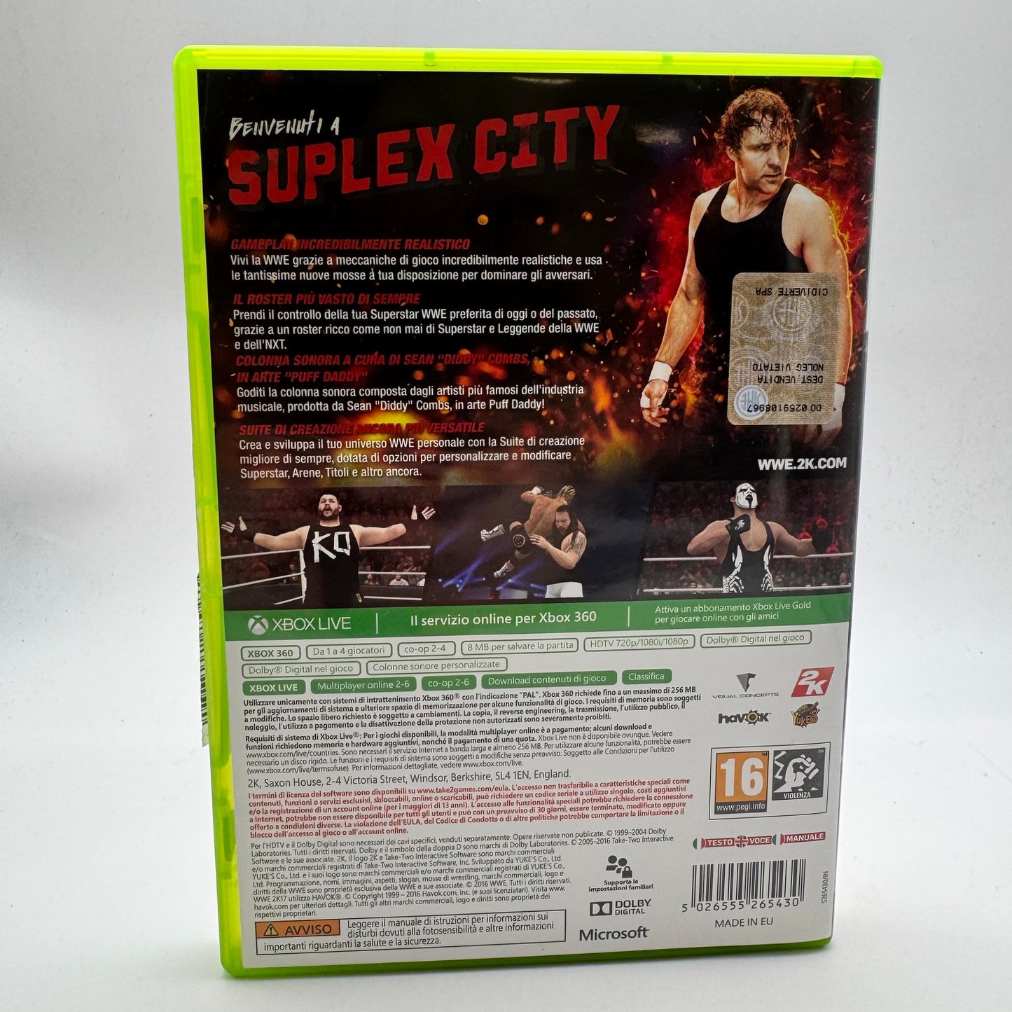 WWE 2K17 Xbox 360 PAL ITA (USATO)