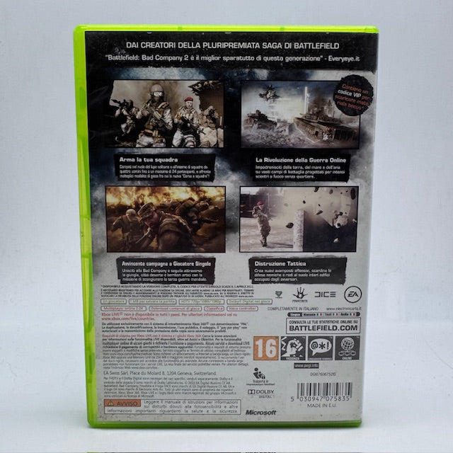BATTLEFIELD BAD COMPANY 2 Xbox 360 PAL ITA (USATO)