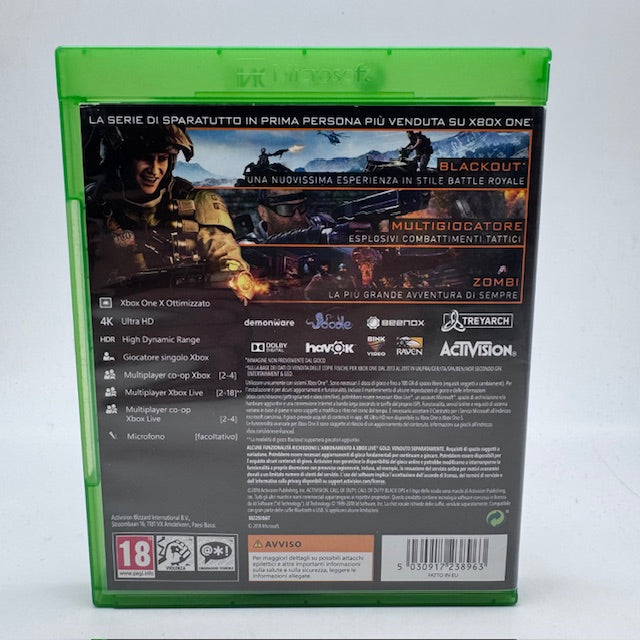 Call of Duty Black OPS IIII 4 Xbox One/Series X PAL ITA (USATO)