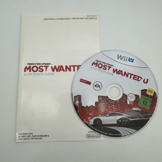 Need For Speed Most Wanted U  Nintendo WiiU PAL ITA  Triangolo Blu (Usato)