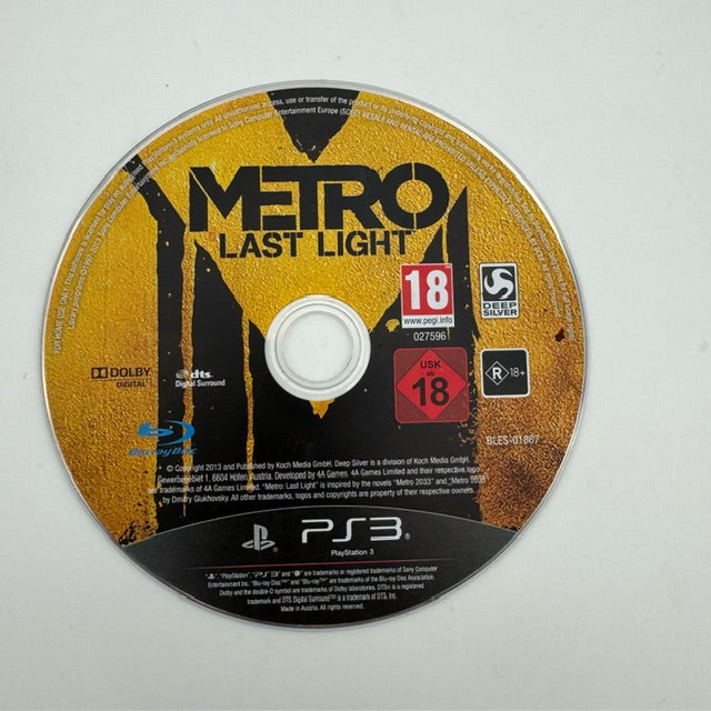 Metro Last Light Sony Playstation 3 Pal Ita (USATO)