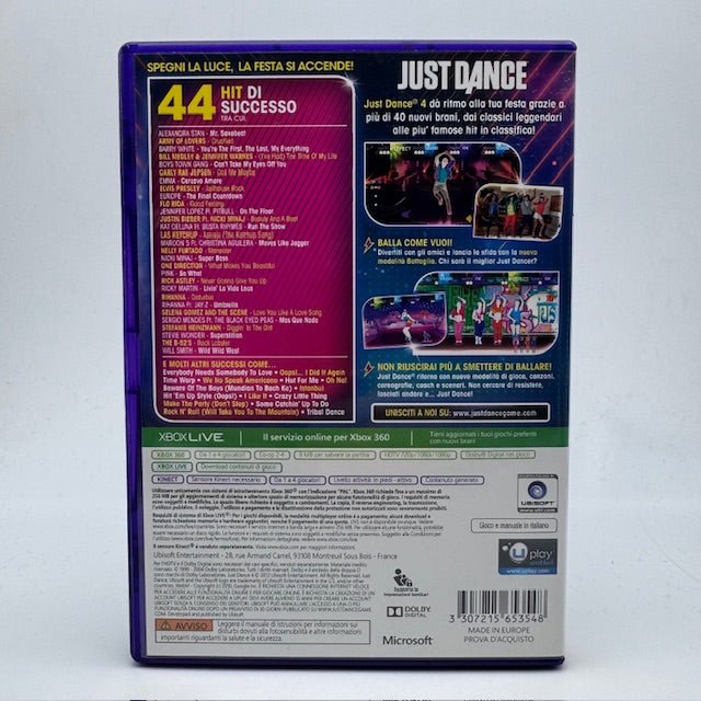 Just Dance 4 (Richiede KINECT) Xbox 360 PAL ITA (USATO)