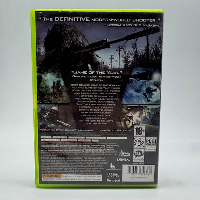 Call of Duty 4 Modern Warfare Game of the Year Edition  Xbox 360 PAL ITA (Usato)