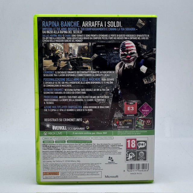 PAY DAY 2 Classics Xbox 360 PAL ITA (USATO)
