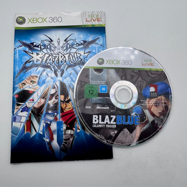 Blaz Blue Calamity Trigger Microsoft Xbox 360 PAL FRA/UK (USATO)