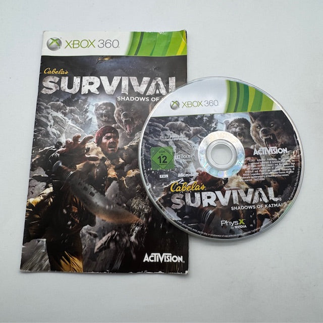 Cabela's Survival Shadow of Katmai Xbox 360 PAL ITA (Usato)