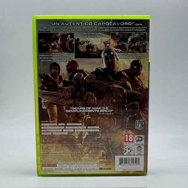 Gears of War 3 Xbox 360 PAL ITA (Usato)
