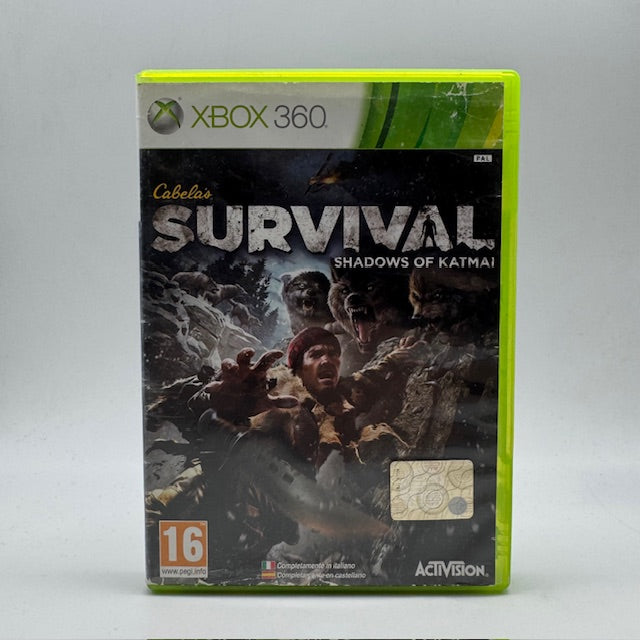 Cabela's Survival Shadow of Katmai Xbox 360 PAL ITA (Usato)