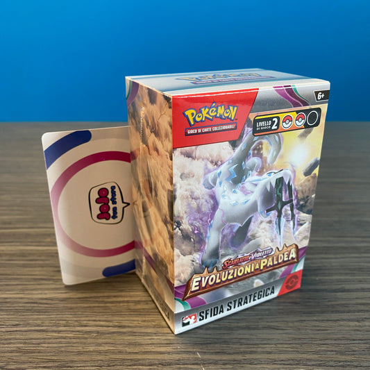 Pokemon Kit box Prerelease Scarlatto e Violetto Evoluzioni a Paldea Sfida Strategica ITA