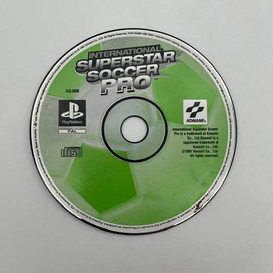 International Superstar Soccer Pro PS1 Playstation 1 PAL LOOSE (USATO)