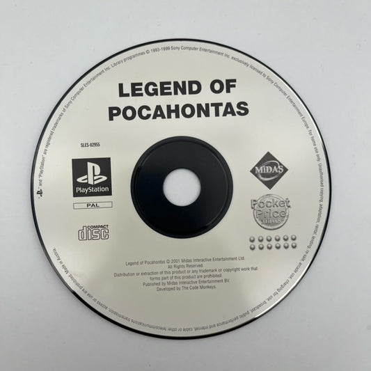 Legend Of Pocahontas PS1 Playstation 1 PAL LOOSE (USATO)