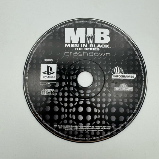 MIB Man In Black The Series Crashdown PS1 Playstation 1 PAL LOOSE (USATO)