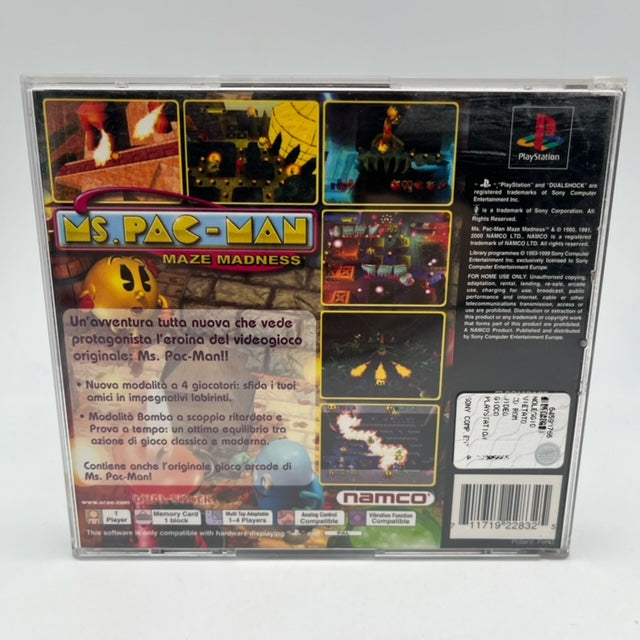 Ms Pac-Man Maze Madness Ps1 Playstation 1 PAL ITA (USATO)
