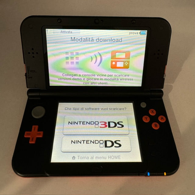 Console Nintendo New 3DS XL Orange/Black Arancione/Nero PAL (USATA)