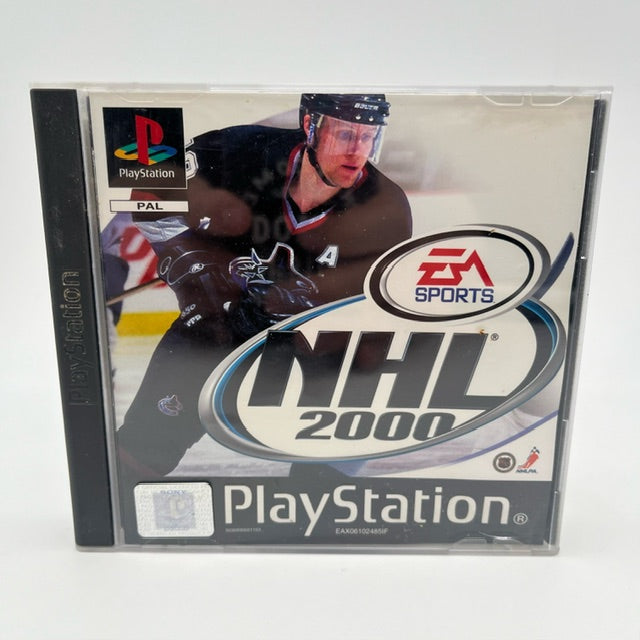 nhl 2000 ps1 giocatore hockey in copertina