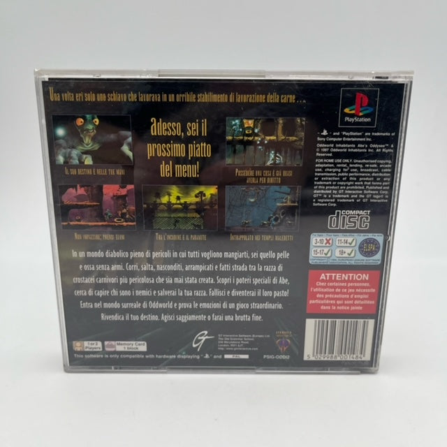Oddworld: Abe's Oddysee PS1 Playstation 1  PAL ITA (USATO)