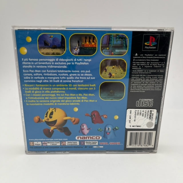 Pac-Man World PS1 Playstation 1 PAL ITA (USATO)