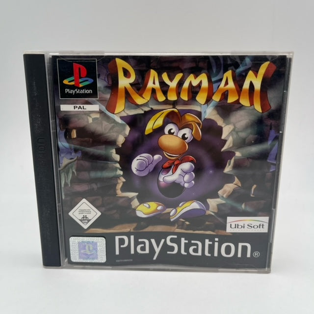 rayman in copertina che buca un muro 