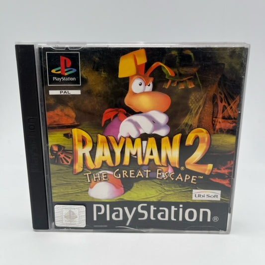 rayman in copertina con sfondo dungeon con ragnatele, un teschio, un elmo