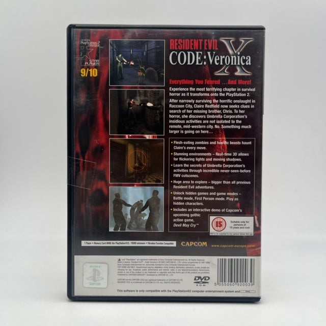 Resident Evil Code: Veronica X  PS2 Playstation 2 PAL UK (USATO)