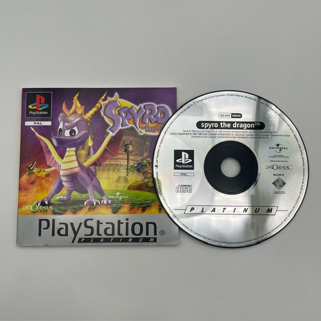 Spyro The Dragon Platinum PS1 Playstation 1 PAL MULTI (USATO)