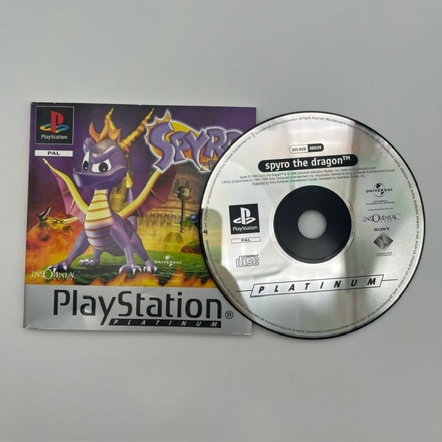 Spyro The Dragon Platinum PS1 Playstation 1 PAL MULTI (USATO)