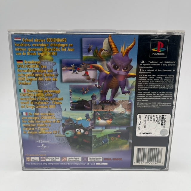 Spyro: Year Of The Dragon Ps1 Playstation 1 PAL MULTI (USATO)