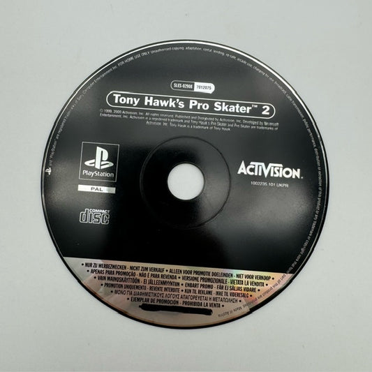 Tony Hawk Pro Skater 2 Demo PS1 Sony Playstation 1 Pal LOOSE (USATO)