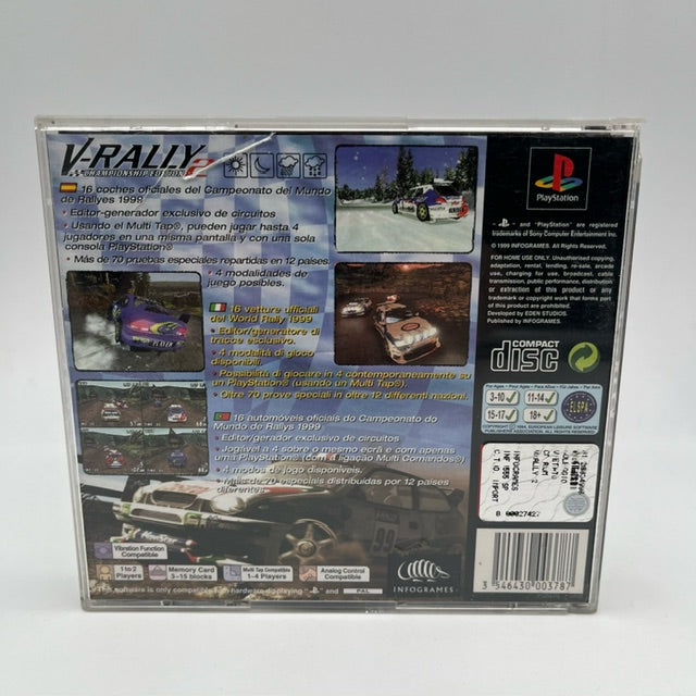 V-Rally 2 PS1 Playstation 1 PAL MULTI (USATO)